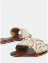 Embellished Flat Sandals - 2