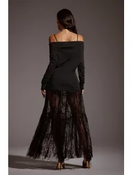 Yalyka Lace Maxi Skirt - 3
