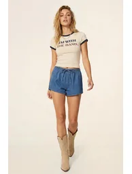 Chambray Runner Shorts