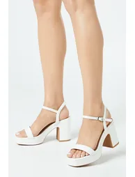 Maddie Platform High Block Heeled Sandals