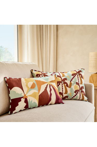 Soley Rectangular Cushion Cover in Cotton, 50 X 30cm product thumbnail 3