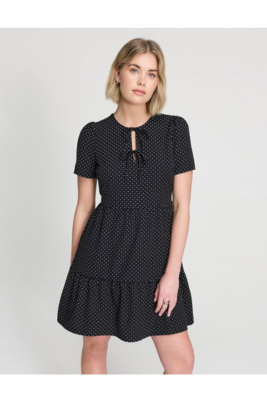 Lola Tie Front Tiered Short Dress product thumbnail 4