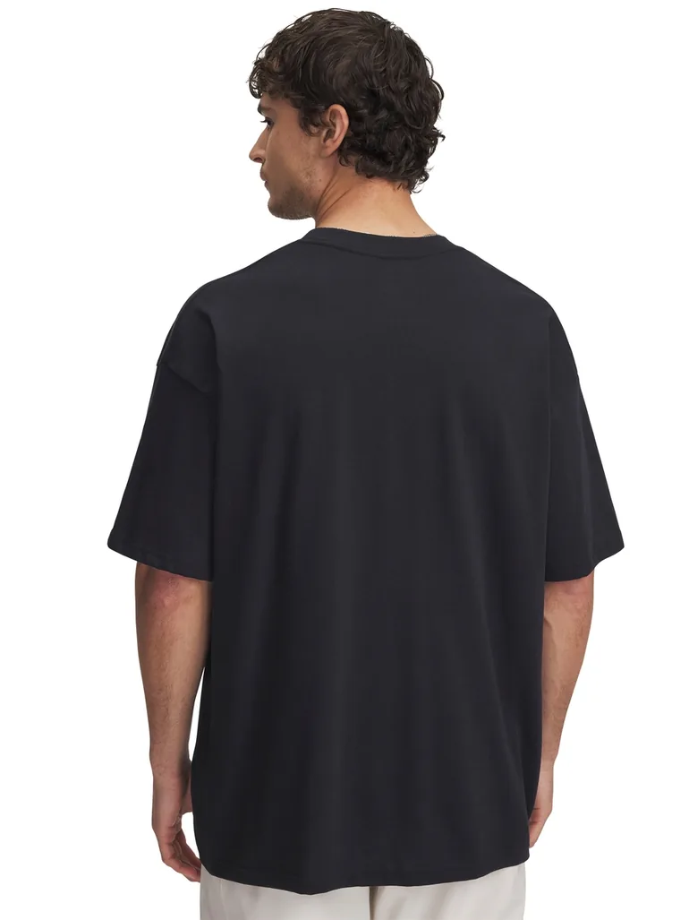 Graphic Print Round Neck Oversized T-Shirt - 2