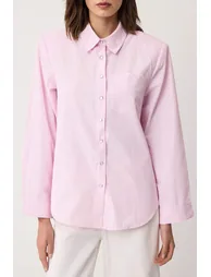 Pink-multicolor checkered padded wide cuffed oversize shirt - 2