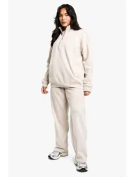 Plus Dsgn Studio Embroidered Straight Leg Jogger - stone - 2
