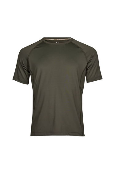 Tee Jays Mens Cool Dry Short Sleeve T-Shirt - Deep Green
