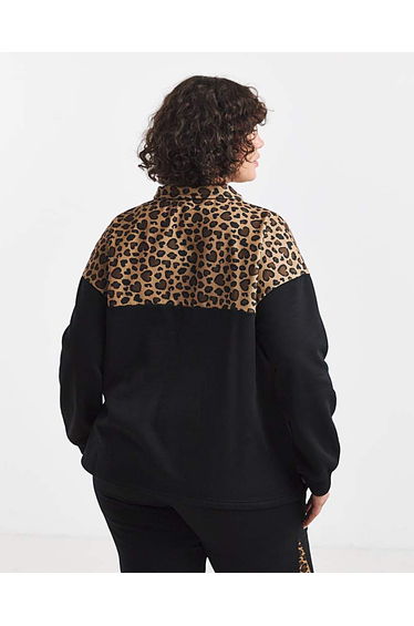 Leopard Half Zip Sweat product thumbnail 3