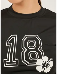 Graphic Print Fitted Tank T-Shirt - 3