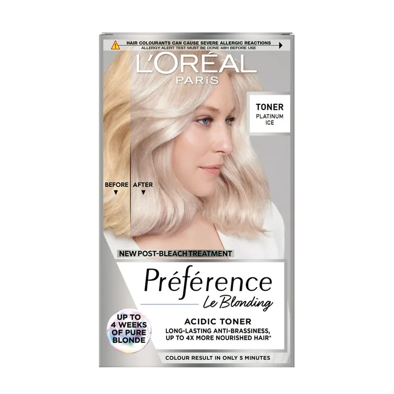 L'Oreal Paris PréférenceLe Blonding Acidic Toner, Pearly Boost Plati