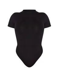 Shape Black Sculpted Short Sleeve Bodysuit - 4
