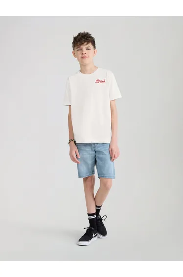 Levi's Boys Pizza Loving Bear T-Shirt in Ivory