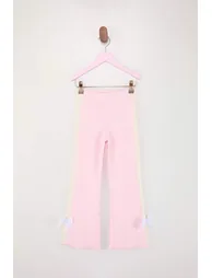 Navy Blue-Pink 2-Piece Girls' Plain Knitted Tights - 2
