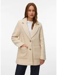 Mid-Length Tailored Collar Coat - 1