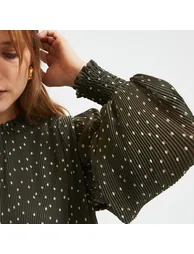 Recycled Mini Skater Dress in Polka Dot Print - 2