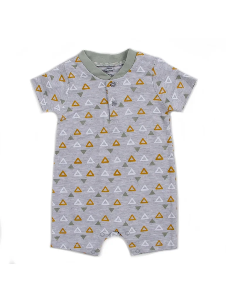 Pack of 2 - Dino Print Short Romper - 2