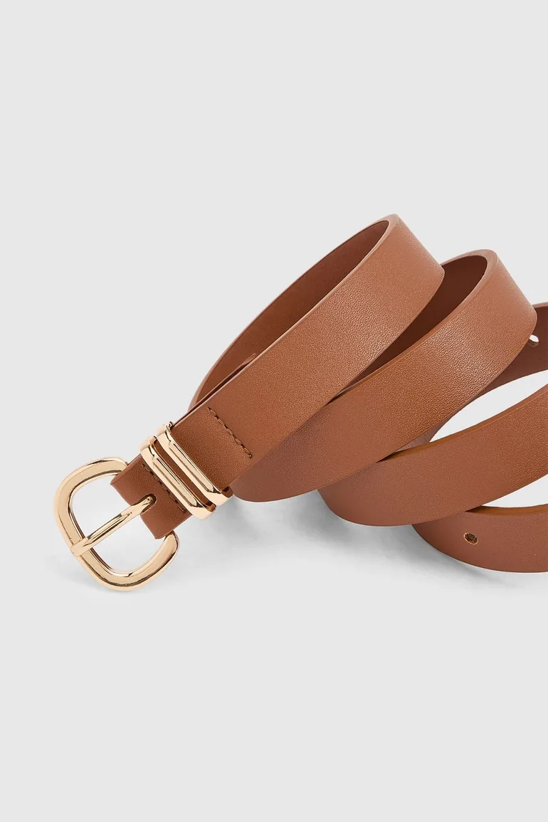 Basic Skinny Belt - tan - 2