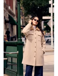 FUR-COLLARED JACKET - 1