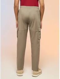 Boys Straight Fit Cargo Trackpants with TS FLEXI - 4