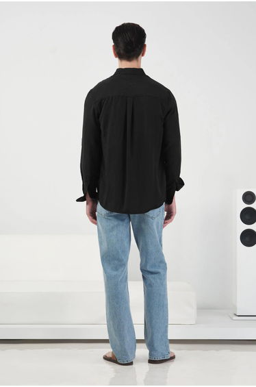 GIESTO Regular Fit Button-Up Long Sleeve Tencel Shirt product thumbnail 3