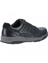Hush Puppies Mens Finley Leather Shoes - Black - 1