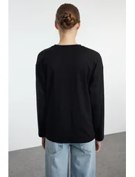 Black-White 2-Pack 100% Single Jersey Oversize/Wide Cut Knitted Top - 9