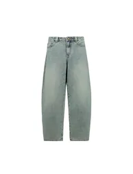 Vintage washed denim trousers - 10