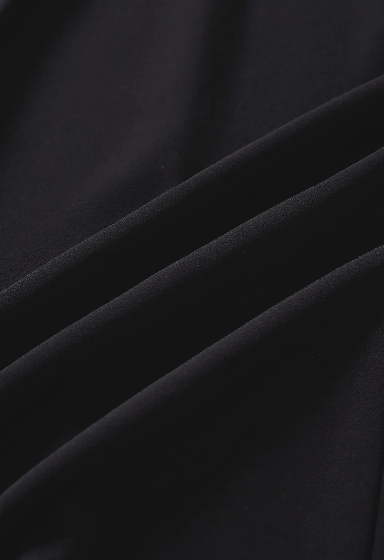 Contrast Satin Panel Off-Shoulder A-Line Dress for Celebrations & Anniversary Dinners - 5