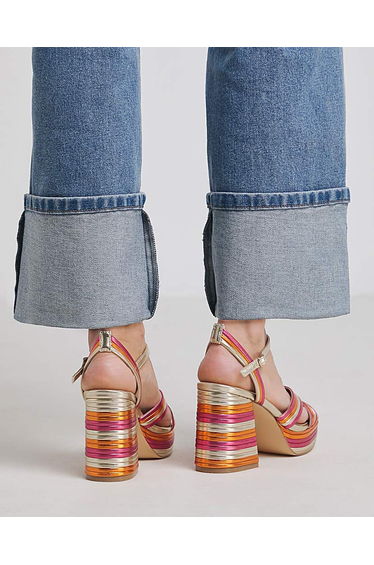 Multi Strap Platform Heel Extra Wide product thumbnail 2
