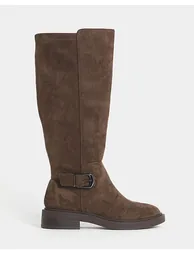 Buckle Stretch Knee High Ex Wide SC - 1