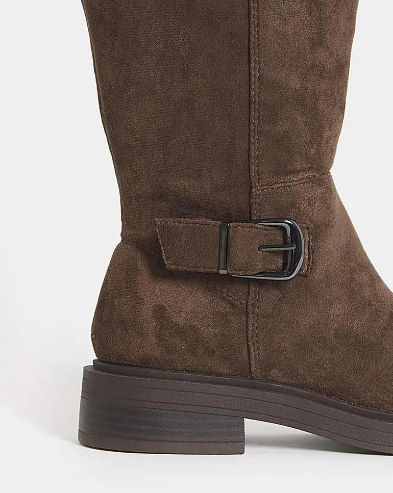 Buckle Stretch Knee High Ex Wide SC - 2