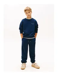 Mini Corp C-Neck Sweatshirt Set Blue - 3