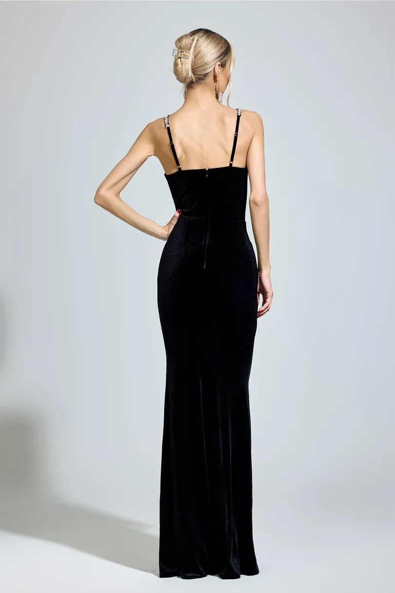 Marquez Black Backless Bodycon Dress - 6