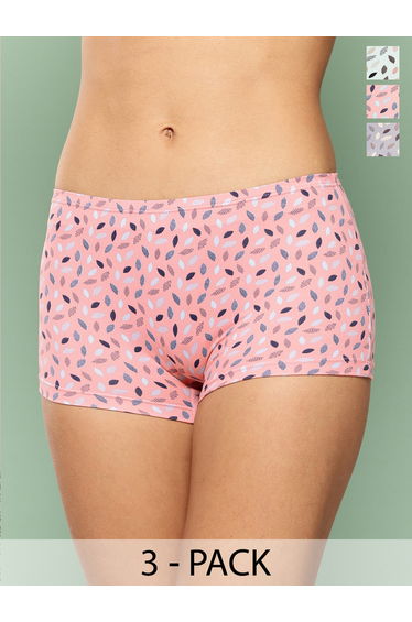Pack of 3 - All Over Print Boyshorts