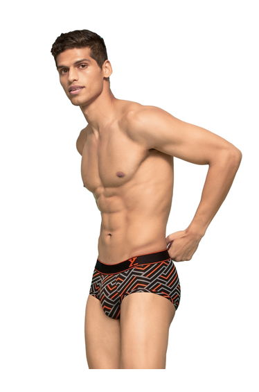 Pack of 2 - Men Cotton Stripes Parallax Briefs