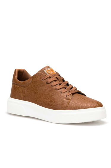 DS Cooper Tan White Men's Daily Casual Shoes