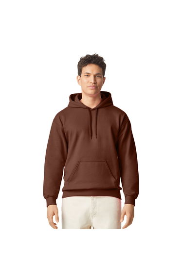 Gildan Mens Midweight Soft Touch Hoodie - Cocoa