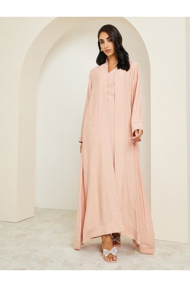 Women Embellished Abaya and Dress Modest Set