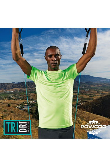 Tri Dri Mens Short Sleeve Lightweight Fitness T-Shirt - Lightning Green