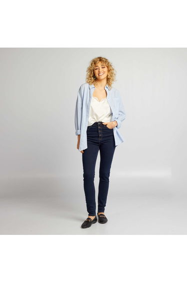 High-rise skinny jeans BLUE