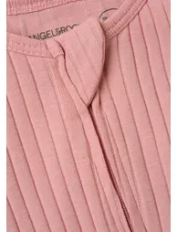 Remy Pink Organic Cotton Babygrow with Hat - 2