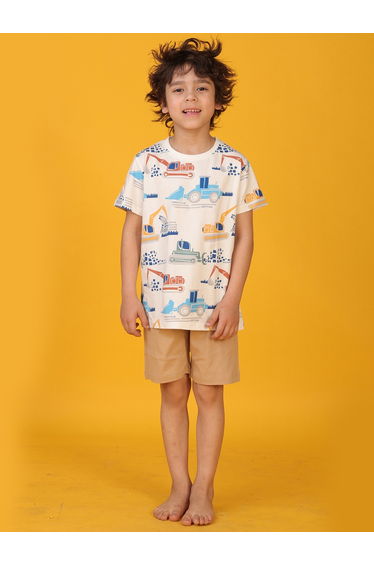 All-Over Print Short Sleeve T-Shirt and Shorts Set