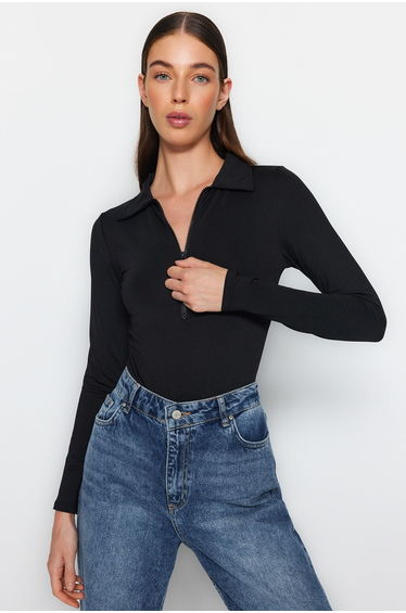 Bodysuit - Black - Slim fit