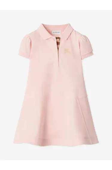 Burberry Baby Girls Mini Astrid Polo Dress in Pink