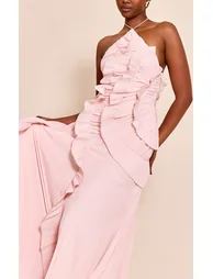 open lace back dress Liliana Pleated Midi Skirt - Pink