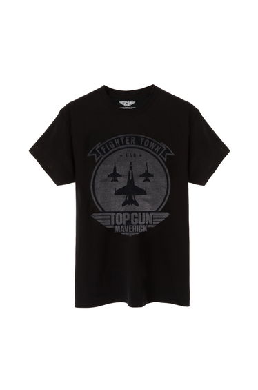 Top Gun: Maverick Mens Fighter Town T-Shirt - Black