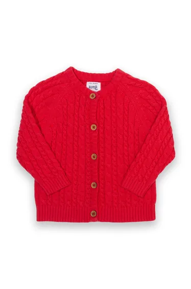 My first cardi red