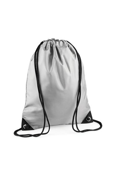 Bagbase Premium Drawstring Bag - Silver