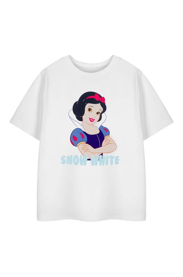 Snow White Girls Short-Sleeved T-Shirt - White