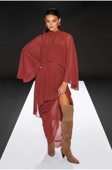 Runway 1.8.1.8 Suede Heeled Over The Knee Boots