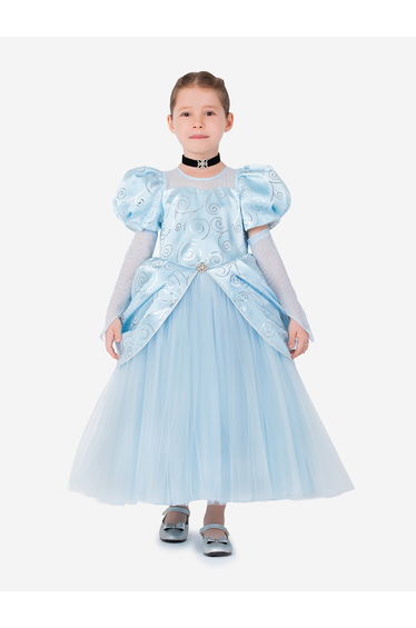 Girls Cinderella Princess Costume in Blue